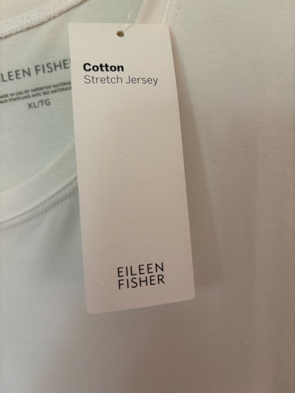 Eileen Fisher White Scoop Neck Dress - Picture 3 of 7